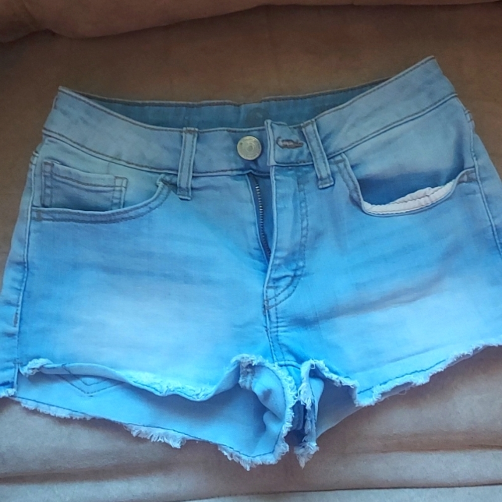 Girls light blue jean short